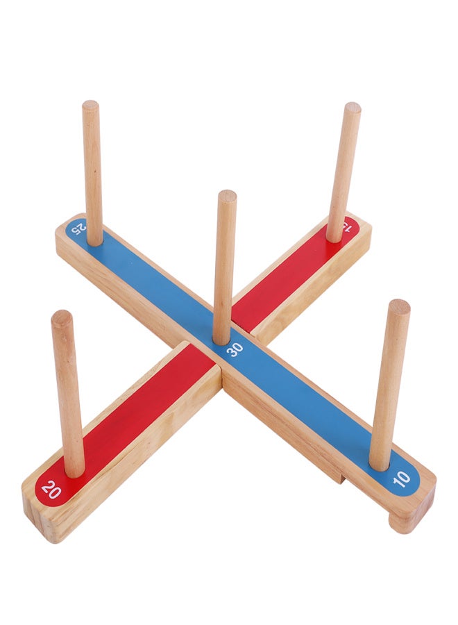 Ring Toss Hoopla Game Set Ferrule Throwing Game Party Game for Adults Kids - Image 2