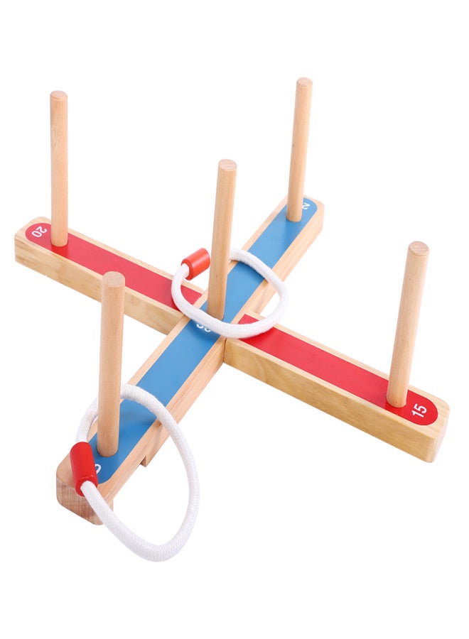 Ring Toss Hoopla Game Set Ferrule Throwing Game Party Game for Adults Kids - Image 5
