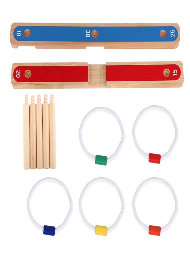 Ring Toss Hoopla Game Set Ferrule Throwing Game Party Game for Adults Kids - Image 1