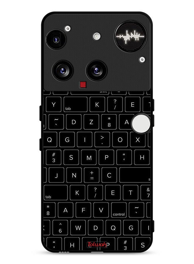Tolwak Nothing Phone (3) Protective Case Cover Random Keyboard Keys Pattern - Image 1