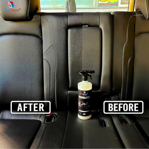 CAR SAAZ Car Dashboard Polish 1L with Applicator & Microfiber Cloth | Leather, Vinyl & Dashboard Polish | Polish for Car Interior, Seats, Plastic, Rubber, Door Panels & More | Restore, Shine & Protect - Image 2