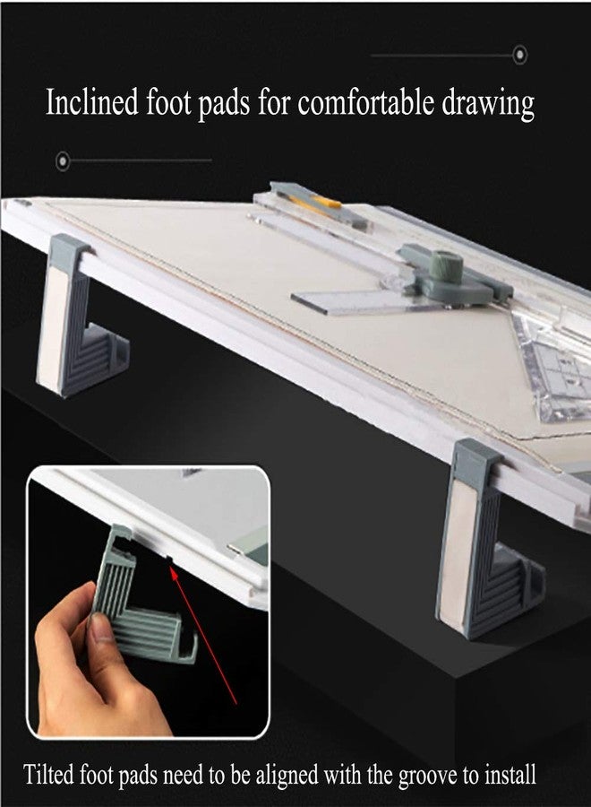 SALEMAR Inch Scale A3 Drafting Table Drawing Board Graphic Architectural Sketch Tool Set - Image 5