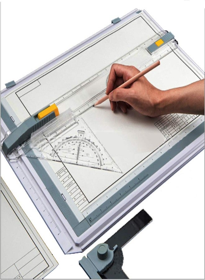 SALEMAR Inch Scale A3 Drafting Table Drawing Board Graphic Architectural Sketch Tool Set - Image 2