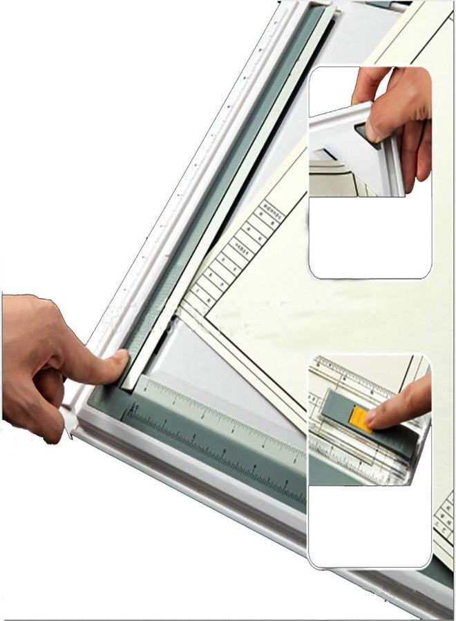 SALEMAR Inch Scale A3 Drafting Table Drawing Board Graphic Architectural Sketch Tool Set - Image 3