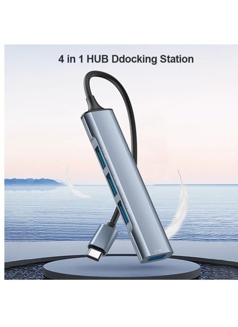 Yesido Yesido HB17 4 in 1 USB-C / Type-C Multifunctional Docking Station HUB Adapter  - Image 2