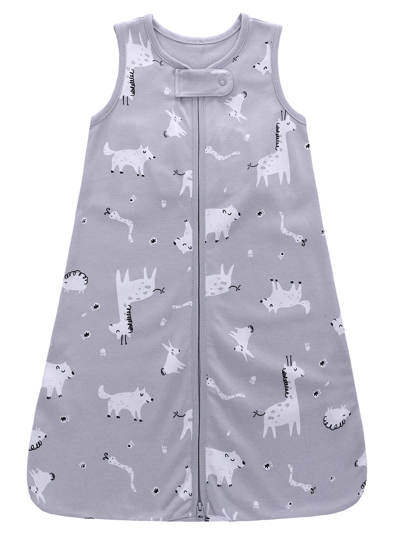 Miracle Baby - Baby sleeping bag 100% cotton sleeveless zipper baby sleeping sack summer swadde wrap - Image 1