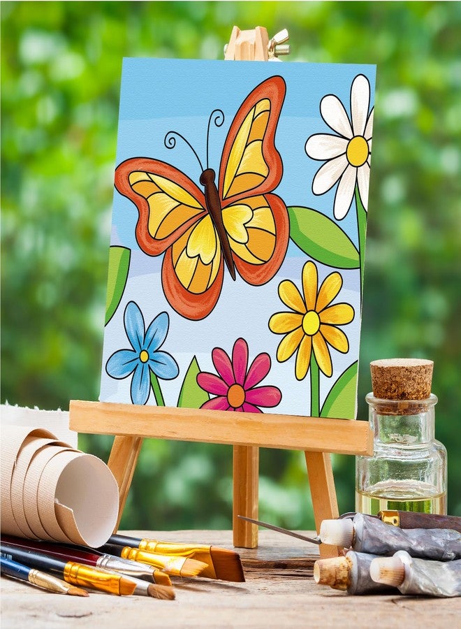 Anseal 12 Packs Pre Drawn Canvas to Paint, 4" X 4" Animal Pre-Printed Canvas Paint Party for Kids, Stretched Outline Painting Boards for Beginners, Students, Party Favor - Image 2