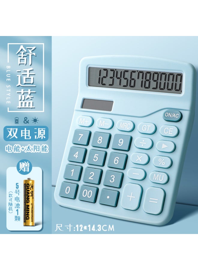 Dual Power Calculator Solar Office Accounting Special Calculator Student Computer Finance Small Portable