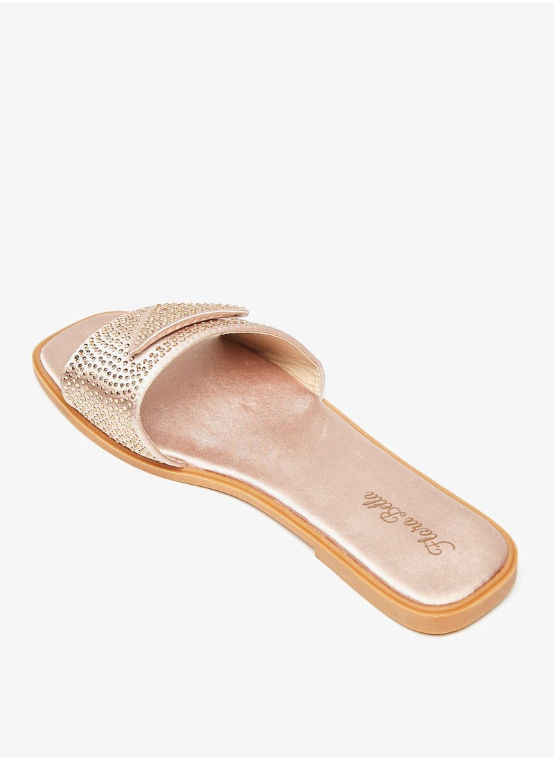 Flora Bella By Shoexpress - Womens Embellished Slip On Sandals Ramadan Collection - Image 1