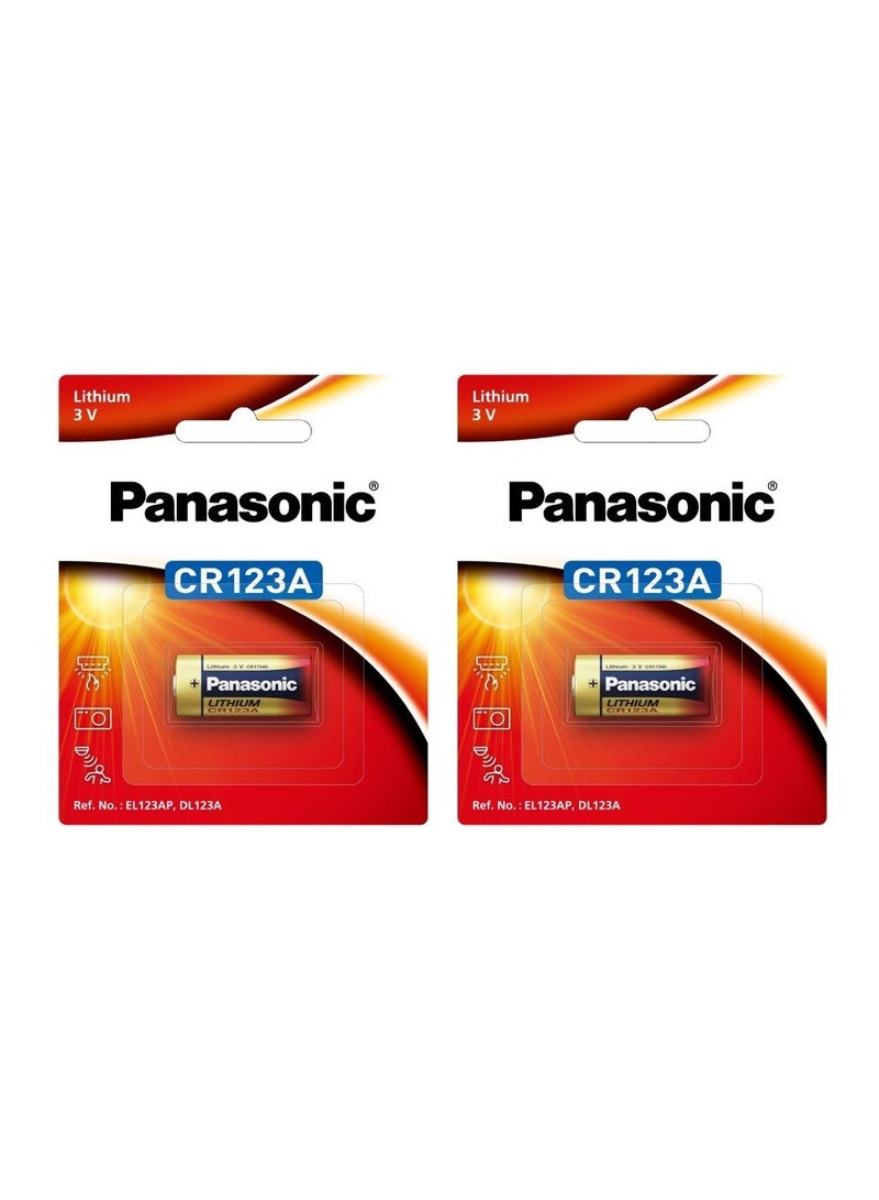 Panasonic 2-Pieces Panasonic CR123A Lithium 3V Batteries - Image 2