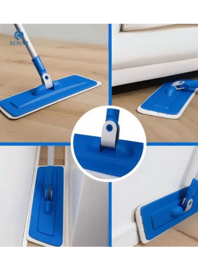 Kovar Microfiber Flat Mop With Telescopic Stainless Steel Handle 40cm - Image 2