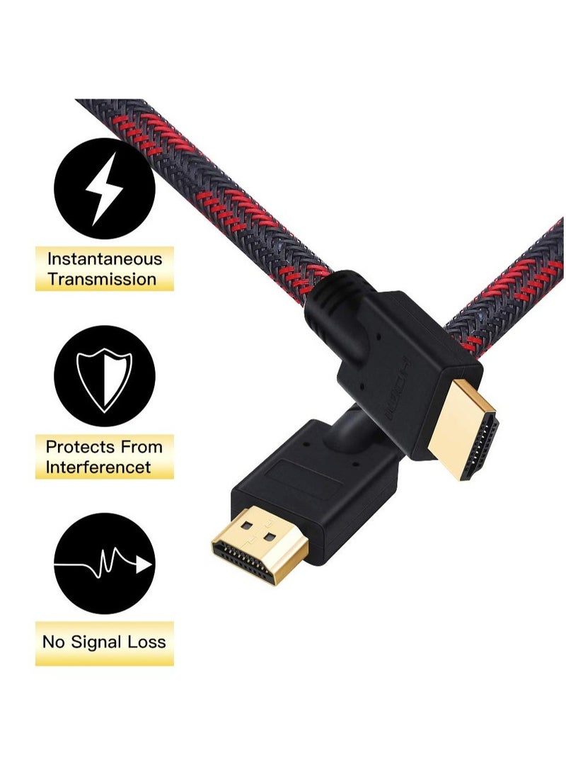 Excefore HDMI Cable, Supports 1080p, UHD, FHD, 3D, Ethernet, Audio Return Channel for Fire TVHDTV/Xbox/PS3 (16Ft/5M) - Image 3