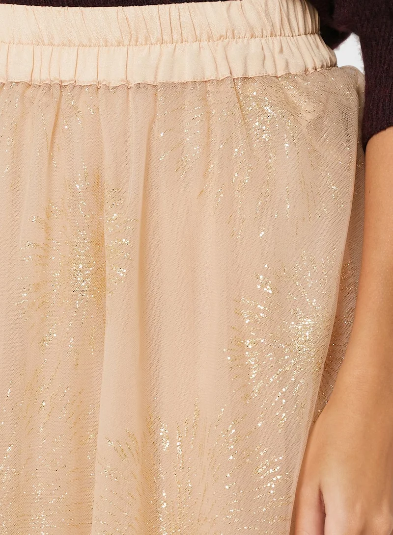 FOREVER 21 Pleated Tulle Skirt