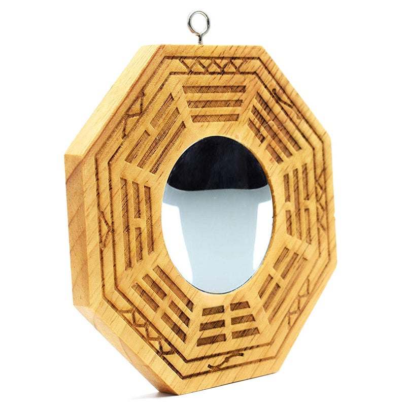 BetterUS better us Feng Shui Wood Chinese Bagua Mirror 4 Inch (Convex) - Image 2