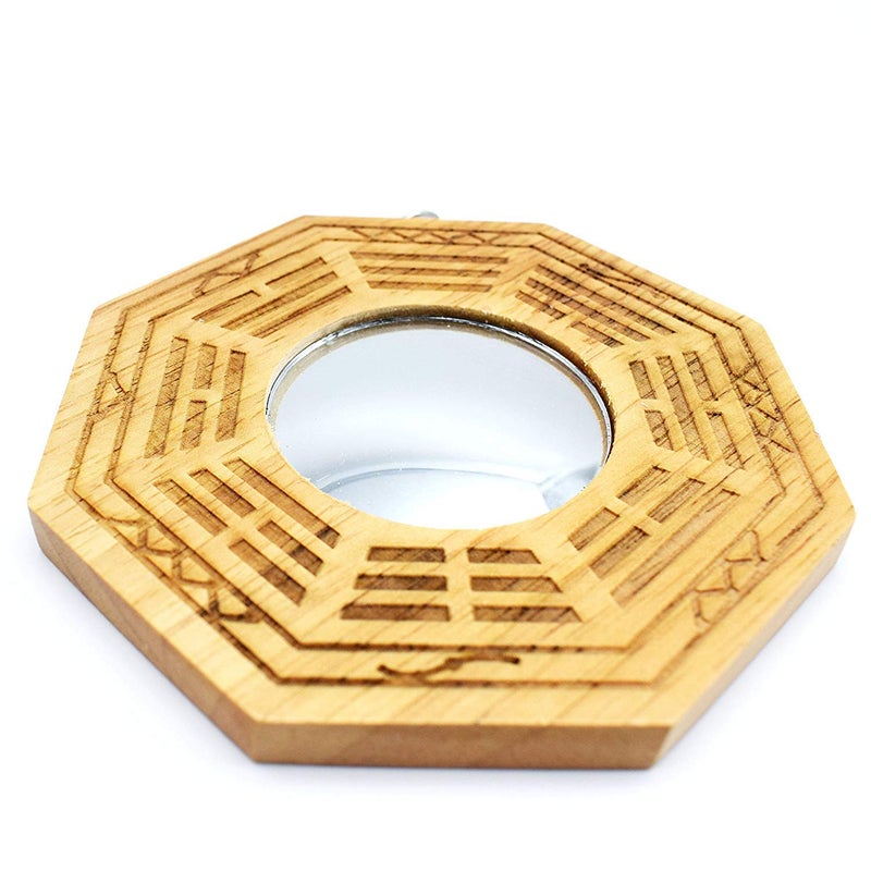 BetterUS better us Feng Shui Wood Chinese Bagua Mirror 4 Inch (Convex) - Image 4