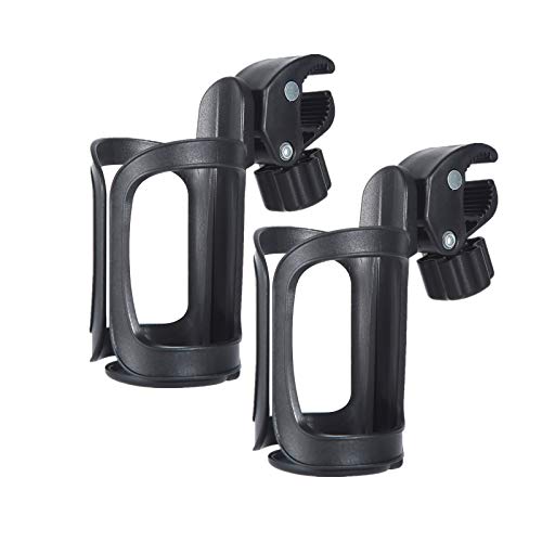 Eucredy Universal Stroller Cup Holder, Upgrade Cup Holder for Walker, Attachable Bike Water Bottle Holder, Drink Holder Attachment for Wheelchair, Motorcycle, Scooter, Bicycle, Rolling Walker, Trolley - Image 1