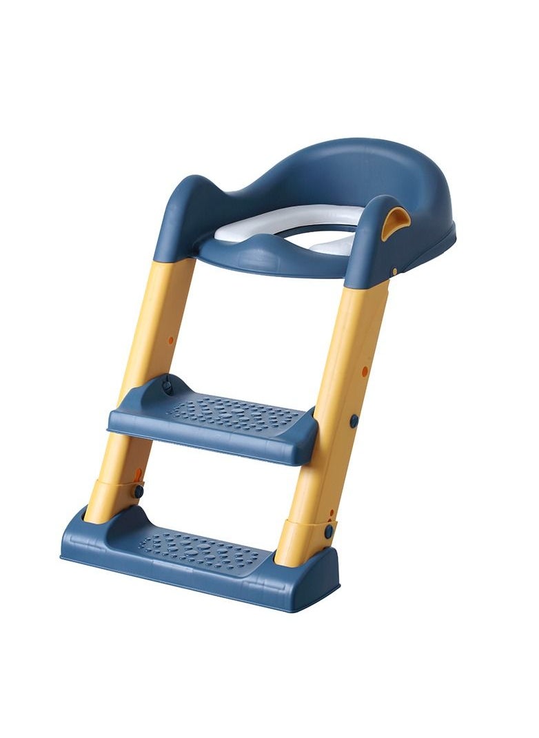 Eazy Kids - Step Stool Foldable Potty Trainer Seat - Blue - Image 1