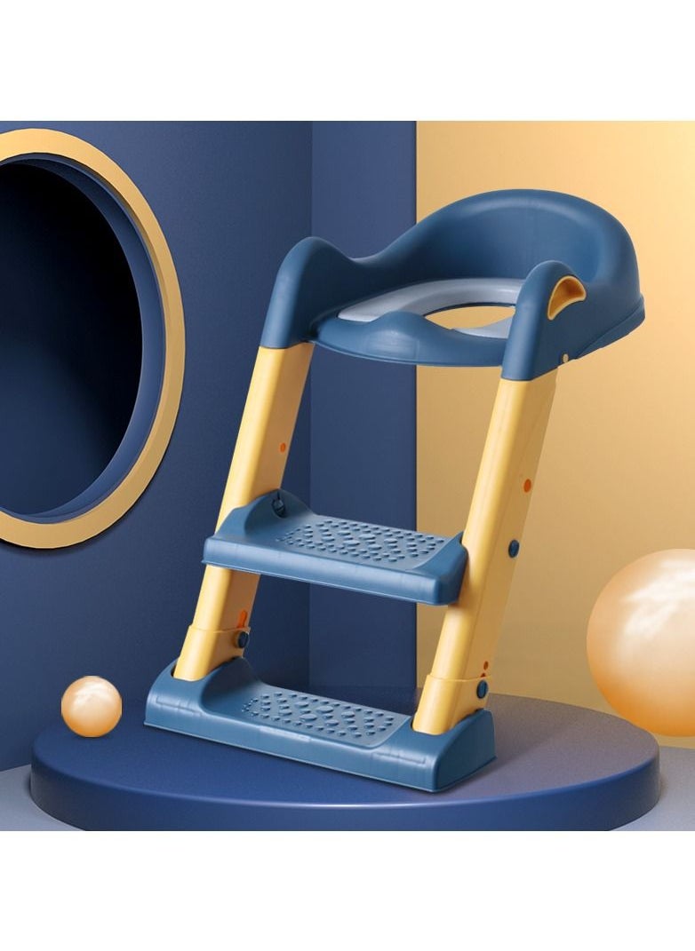 Eazy Kids - Step Stool Foldable Potty Trainer Seat - Blue - Image 1