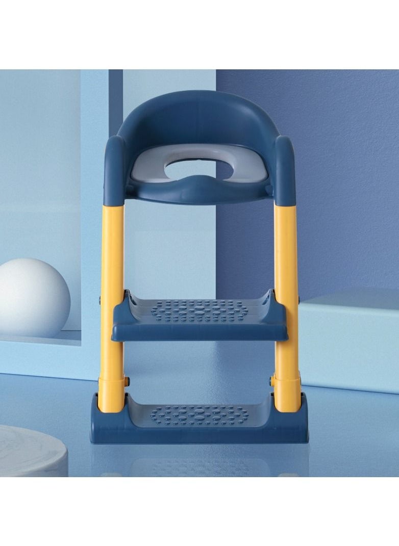 Eazy Kids - Step Stool Foldable Potty Trainer Seat - Blue - Image 1