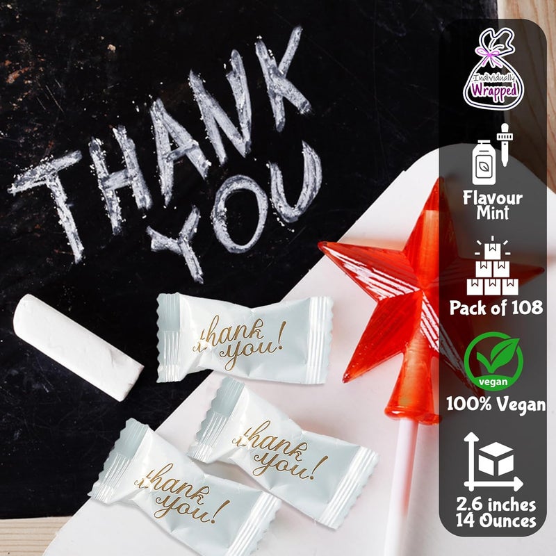 Fun Express Individually Wrapped Thank You Mints - Pack of 108 - Image 4