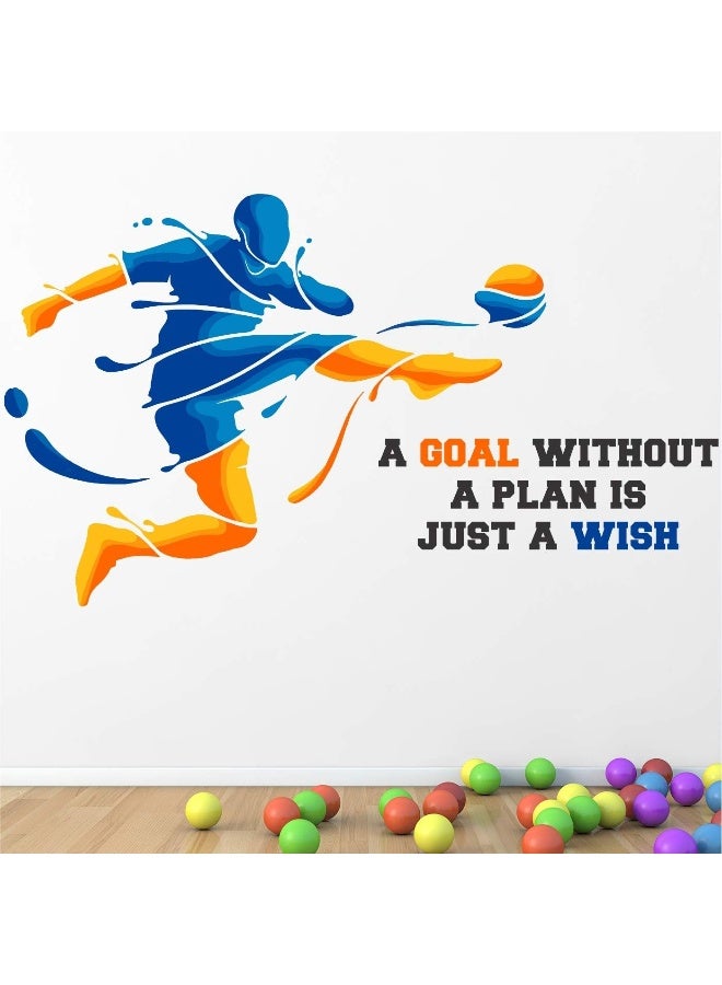 StickMe 'Football - Office - Sports - Inspirational - Motivational - Quotes - Wall Sticker' -SM774 (PVC Vinyl - 125cm X 70 cm) - Image 1