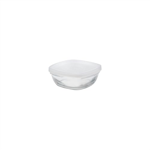 Duralex France FreshBox Square Tempered Glass Storage Container with Lid 300 ml Set of 1 | 3X Stronger & Durable | Thermal & Shock Resistant | Microwave, Dishwasher, Freezer Safe | Kitchen Dinning - Image 1
