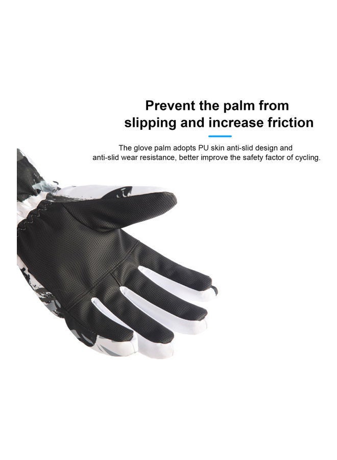 NIBEMINENT Ski Graffiti Zipper Gloves M - Image 3