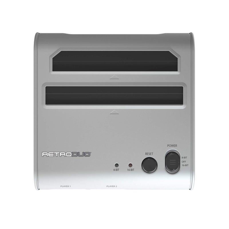 Retro Bit Retro-Bit Retro Duo 2 in 1 Console System - for Original NES/SNES, & Super Nintendo Games - Silver/Black - Image 5