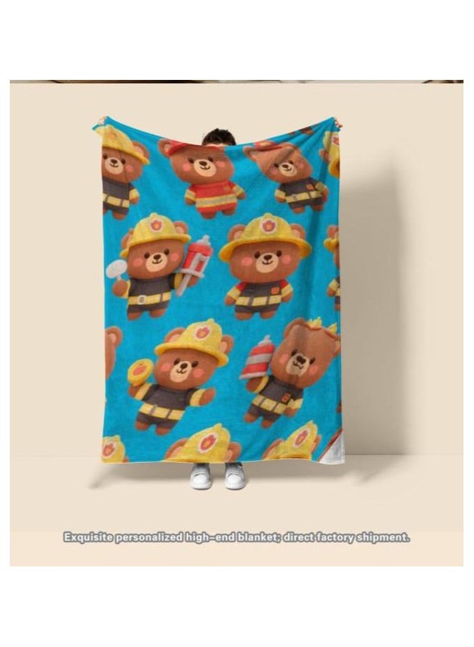 general Flannel thin blanket (warm and comfortable, suitable for sleep, gaming, dust removal and sandproof) 150cm*200cm - 853 - Image 3