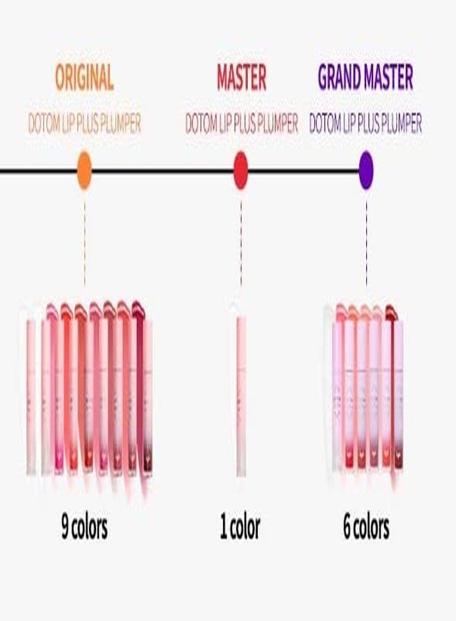 KEYBO Lip Plumper Dotom Lip Plus 16 Colors, 3 Steps Extreme Plumping Clear Lip Gloss by Essence Lip Care Oil & 16 Color Tints from Korean Makeup (01. Spring Glass) - Image 4