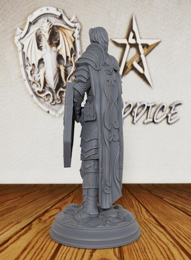 AUSPDICE Fantasy Tabletop Unpainted Miniatures for TTRPG - Human Miniatures Tabletop Gaming Miniatures, 28mm Scale RPG Accessory for Dungeon Masters & Role Playing - Master Fighter (AS227) - Image 5