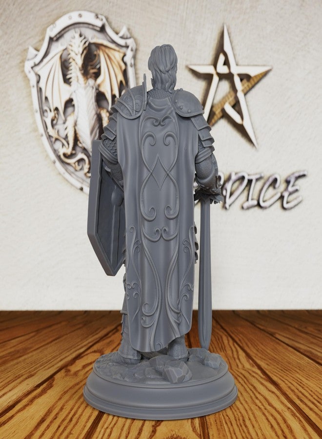 AUSPDICE Fantasy Tabletop Unpainted Miniatures for TTRPG - Human Miniatures Tabletop Gaming Miniatures, 28mm Scale RPG Accessory for Dungeon Masters & Role Playing - Master Fighter (AS227) - Image 4