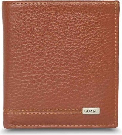 Guard Tan Multi-Compartment Mini Leather Men's Wallet  - Image 1