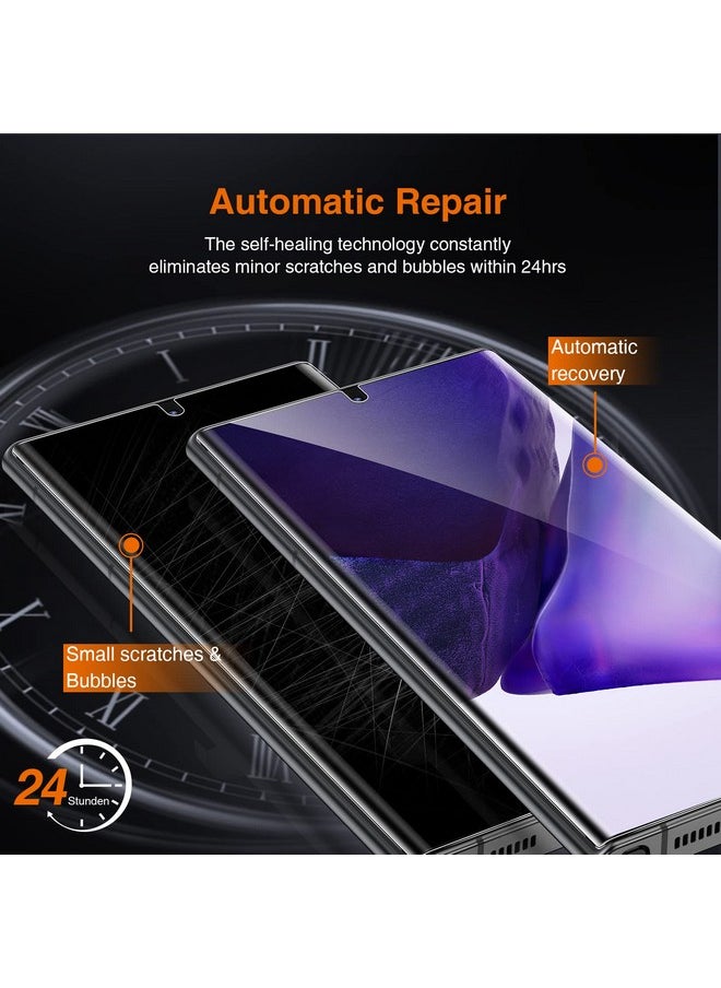 LK For Samsung Galaxy Note 20 Ultra Screen Protector 2 Pack Tpu Film [Not Glass] With 2 Pack Camera Lens Protector Bubble Free[Fingerprint Reader] Screen Protector For Note 20 Ultra Case Friendly  - Image 3