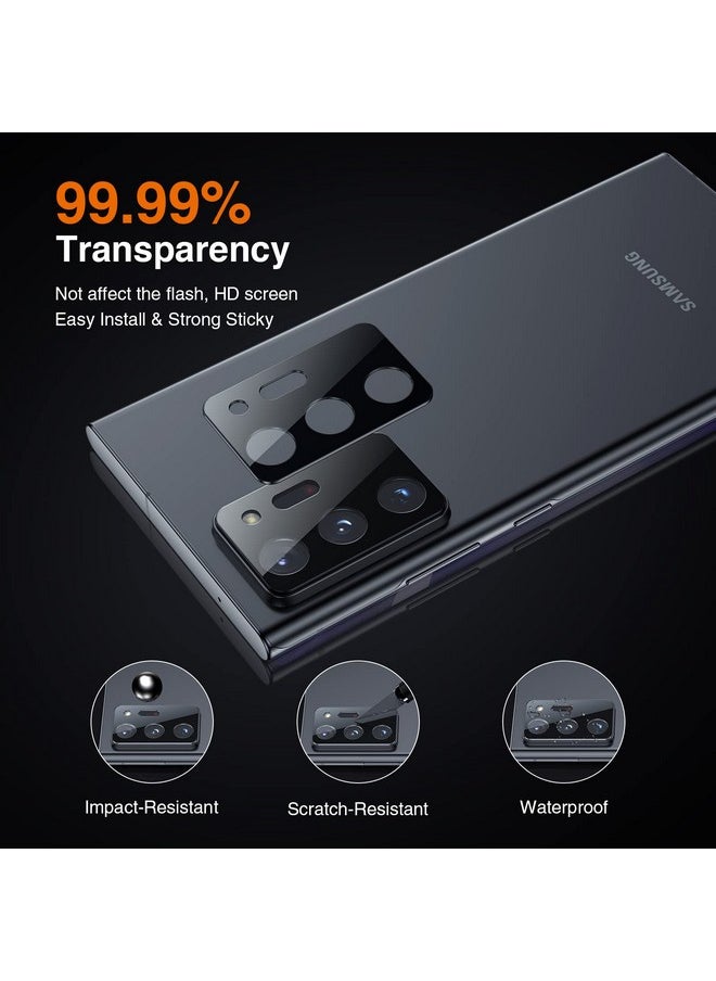 LK For Samsung Galaxy Note 20 Ultra Screen Protector 2 Pack Tpu Film [Not Glass] With 2 Pack Camera Lens Protector Bubble Free[Fingerprint Reader] Screen Protector For Note 20 Ultra Case Friendly  - Image 4