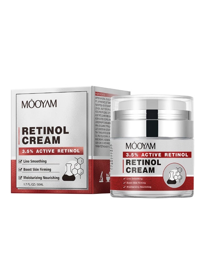 MOOYAM Retinol Cream for Face, Daily Face Cream with Hyaluronic Acid, Face Moisturizer for Dry Skin, Acne-prone, Sensitive Skin - Image 2