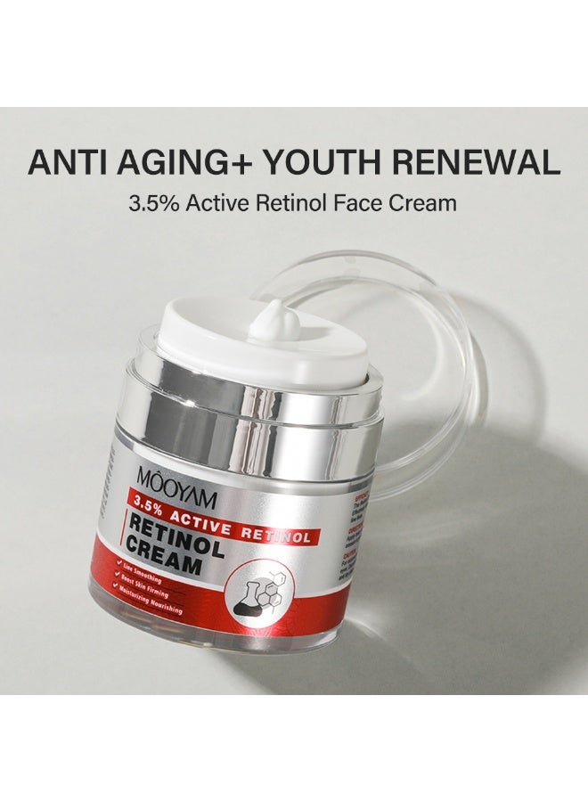 MOOYAM Retinol Cream for Face, Daily Face Cream with Hyaluronic Acid, Face Moisturizer for Dry Skin, Acne-prone, Sensitive Skin - Image 5