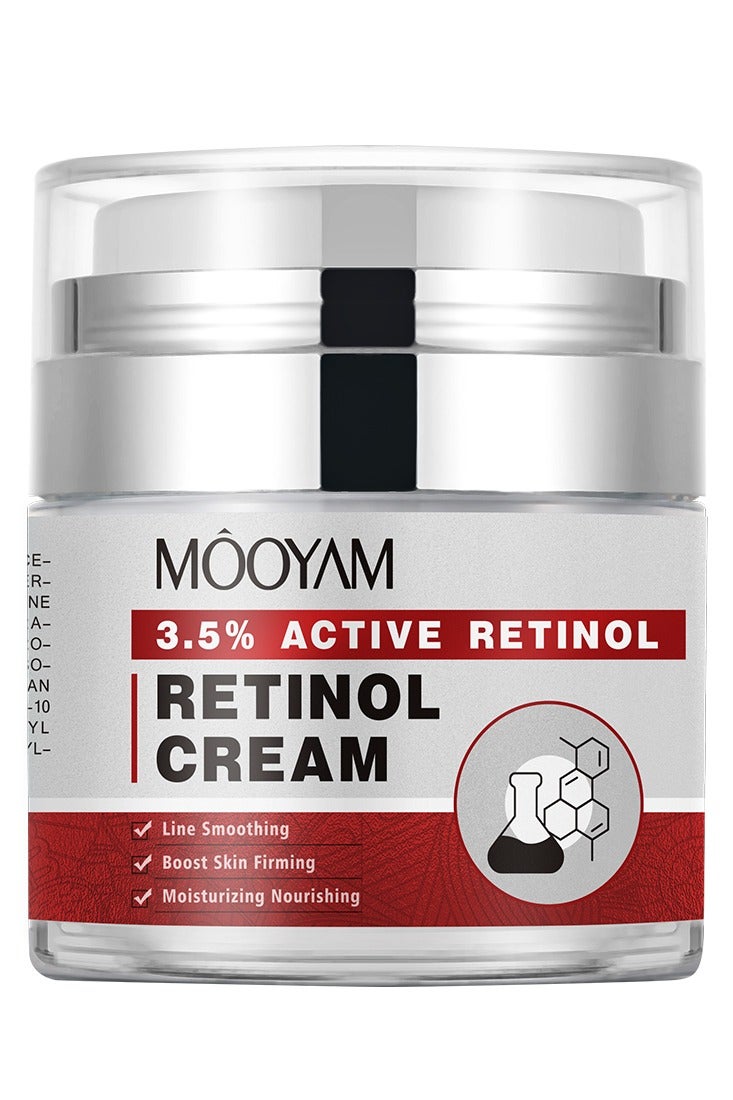 MOOYAM Retinol Cream for Face, Daily Face Cream with Hyaluronic Acid, Face Moisturizer for Dry Skin, Acne-prone, Sensitive Skin - Image 1