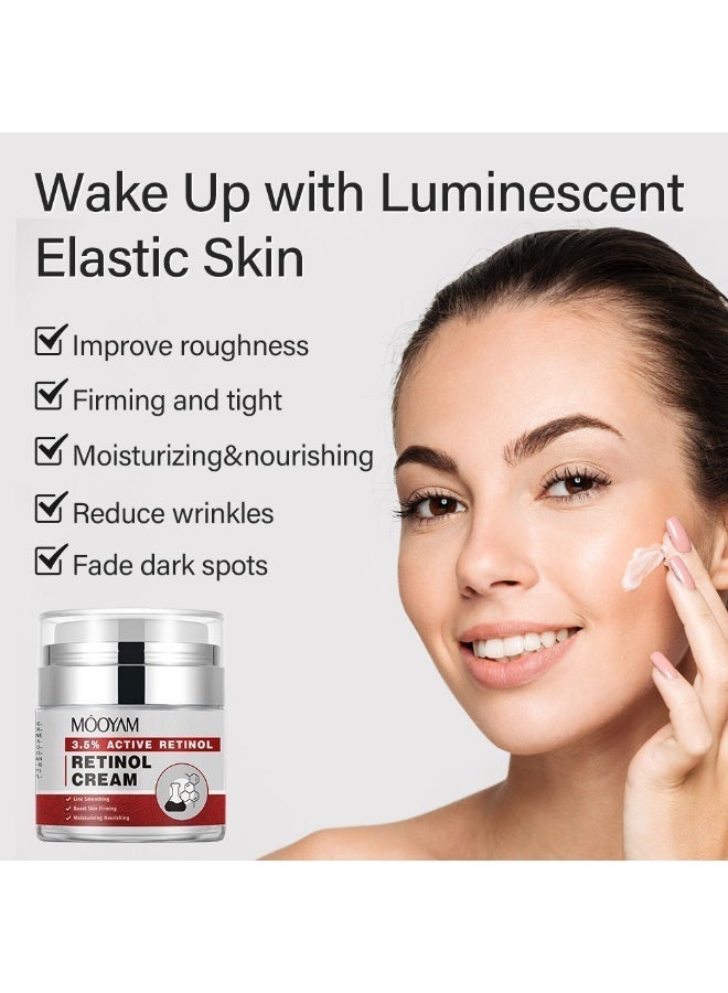 MOOYAM Retinol Cream for Face, Daily Face Cream with Hyaluronic Acid, Face Moisturizer for Dry Skin, Acne-prone, Sensitive Skin - Image 5