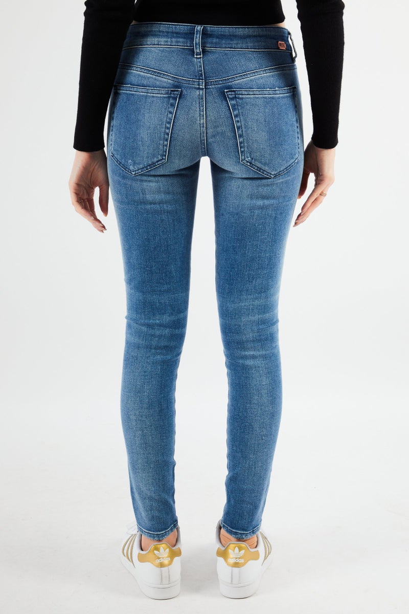 DIESEL Women Super Slim Skinny Jeans, Blue - Image 4