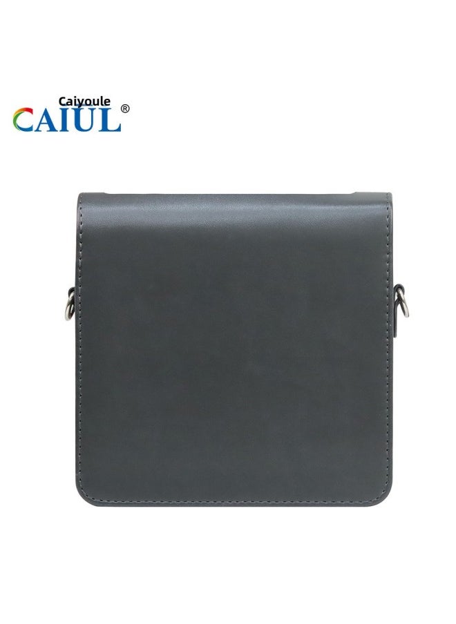 Generic CAIUL For Link Wide Printer Leather Case PU Leather Vintage Camera Bag Digital Photography Leather Case-Color:link Wide White  - Image 5