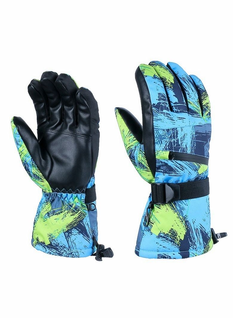 Y&D Snow Ski Gloves Waterproof, KASTWAVE Windproof Winter Thermal Outdoor Warm Mittens Touch Screen Gloves, Full-Finger Cold Weather Hand for Skiing Driving Running Motorcycle Cycli Men Women(L)  - Image 1