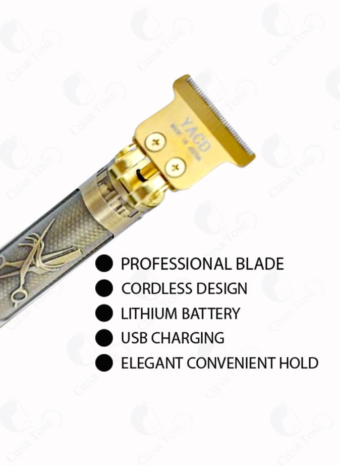 YACD Affordable Elegant Metal Body Cordless Hair Clipper l Best Trimmer l Professional Stainless Blade l USB Charging l Upto 120-Minute Battery Usage l Lithium Battery  - Image 4