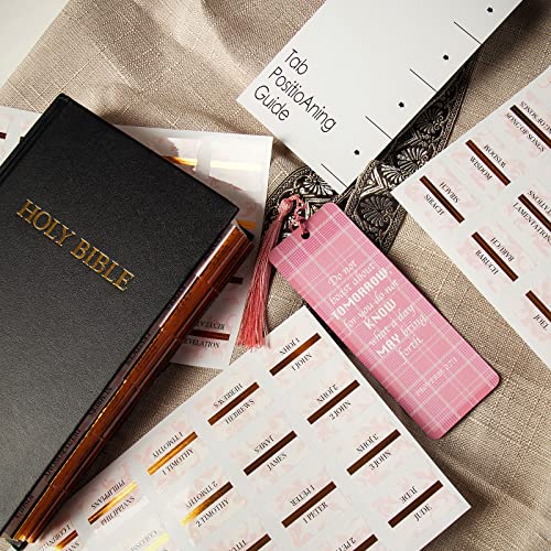 CANIPHA Bible Tabs for Women/Men/Kid,96 Laminated Index Tabs in Total for Study, Journaling Supplies,Christian Gift,7 Catholic 66 Old and New Testament Bible Book Accessories,23 Blank Tab - Image 4
