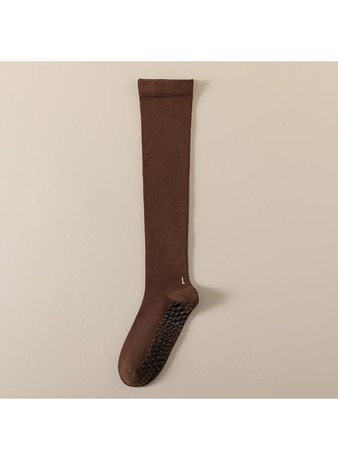 KUYING Yoga Socks Professional Non-slip Calf Socks Women's Fitness Dance Pressure Long Barrel Pilates Sports Muscle Socks - Image 1