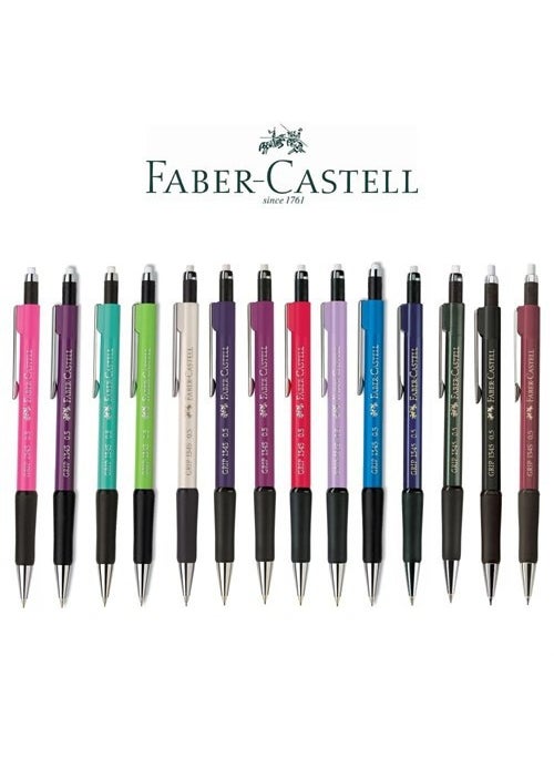 FABER-CASTELL - Grip II 1345 0.5mm Versatil Pencil Claret Red - Image 1