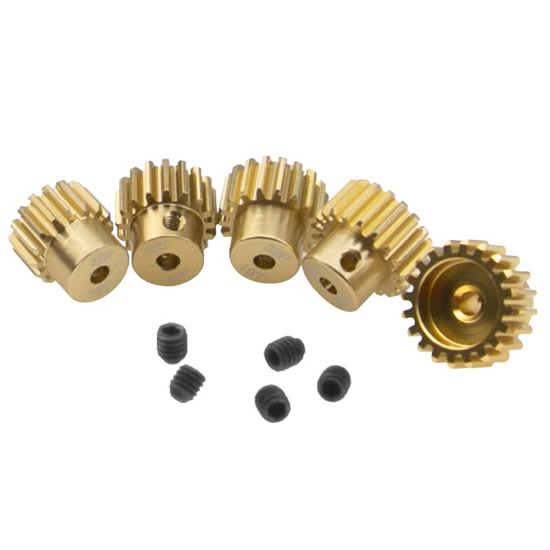 Vgoohobby Aluminum Alloy 32 Pitch Pinion Gear Set 3.175mm Shaft 16T 17T 18T 19T 20T Motor Gears Compatible with Tamiya Kyosho RedCat Losi Axial Traxxas 1/10 RC Car - Image 2