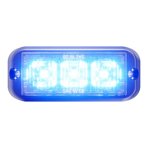 Abrams T3-B Led Grille Emergency Vehicle Warning Strobe Lights - Blue - Image 1