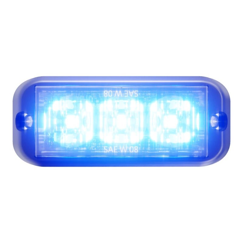 Abrams T3-B Led Grille Emergency Vehicle Warning Strobe Lights - Blue - Image 5