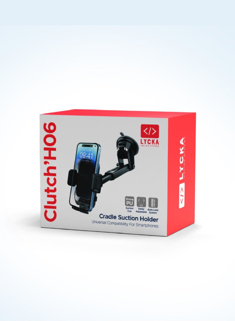Lycka Clutch H06 – One-Hand Docking Car Mount with 360° Rotation & Never-Drop Suction - Image 5